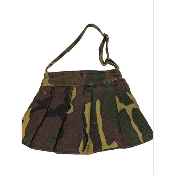 Little Girl’s Next Style Camouflage Pleated Skirt Purse Coin Purse Lightweight - Picture 1 of 6